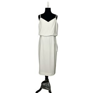 Dress The Population off white midi dress size Large